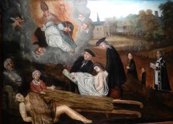 Tableau Mise en terre avant 1789, Saint Eloi et les Charitables