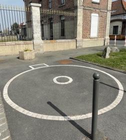 le rond au cimetière nord de Béthune